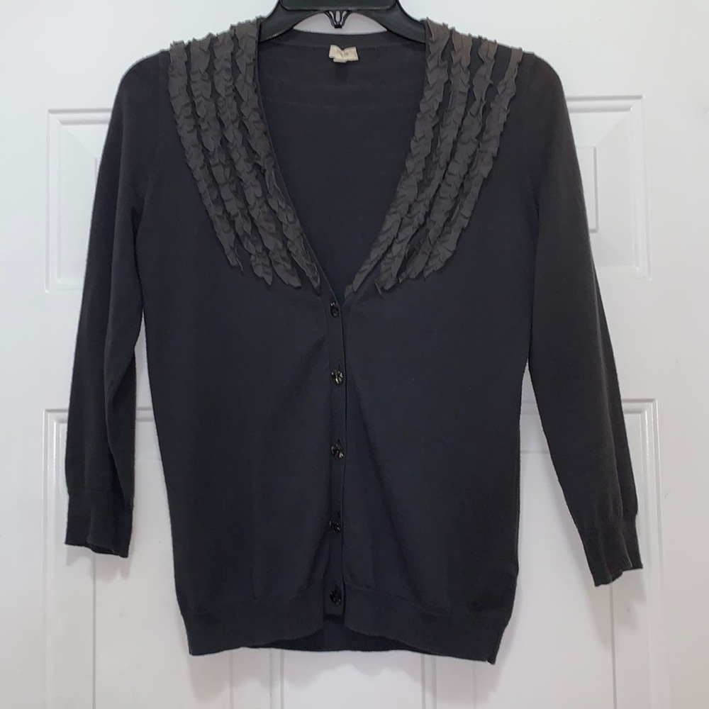 3/$15 J.Crew 💯% cotton grey sweater cardigan size XS